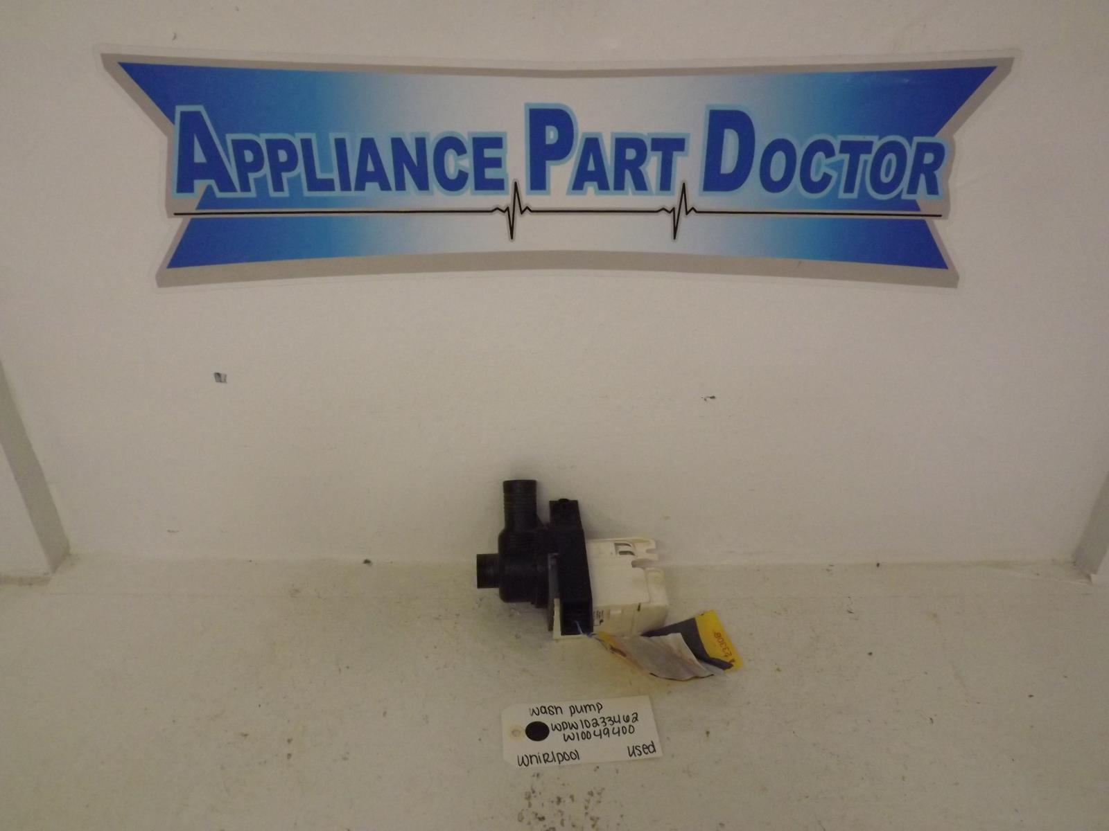 Whirlpool Washer WPW10233462 W10049400 Wash Pump Used Whirlpool Washer WPW10233462 W10049400 Wash Pump Used